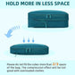 BAGAIL 4 Set/6 Set/8 Set Compression Packing Cubes Travel Accessories Expandable Packing Organizers (Square Mesh, 06-Teal)