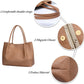 KKXIU Tote Bag for Women Vegan Leather Shoulder Purse Large Capacity Travel Bag