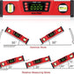 10-Inch Digital Torpedo Level and Protractor IP54 Protected Electronic Bubble Inclinometer, Angle Finder, Gauge w/Large VA Display & V-Groove Base DL135N