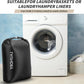 Travel Laundry Bag, Vacuum Compression Dirty Clothes Travel Bag Waterproof Wet Dry Bags Large Capacity Space Saver Bags Reusable Camp Clothes Organizer for Sports College Dorm Laundromat (1 Pcs )Black