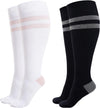 Momcozy Compression Socks for Women Wide Calf, 15-20mmHg Knee High Support Socks for Pregnancy, Nurses, Travel, Flying