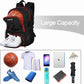 LARIPOP Basketball Bag, Sports Backpack with Ball Holder & Shoe Compartment, Water Resistant Gym Bag for Soccer Volleyball Travel