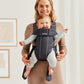 BabyBjörn Baby Carrier Mini, Anthracite, 3D Mesh | Newborn Carrier (7-25 lbs), Ergonomic, Easy-to-Use