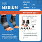 Plantar Fasciitis Sock (6 Pairs) for Men and Women, Compression Foot Sleeves with Arch and Ankle Support (Black, Nude, Navy, Medium)