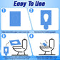 110 Pcs XL disposable flushable toilet seat covers 100% Wood Pulp Cotton for Travel Public Toilets for Adults and Toddlers & Kids | Compact Universal Toilet seat Cover