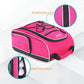Wolt 2 Pcs Golf Shoe Bag for Travel- Zippered Shoes Carrier Bags with Ventilation & Double Outside Accessory Pocket for Socks, Tees, Golf Balls, etc. for women and men (Grey+Pink)
