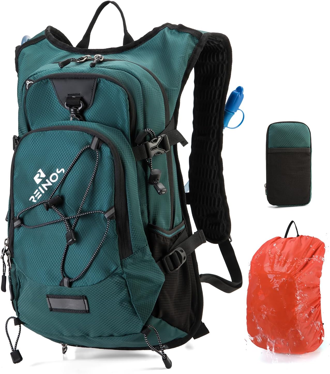 Hydration Backpack Pack with 2L Water Bladder 18L Hiking Backpack Women Men Lightweight Hydropack Insulated Daypack for Biking, Running, Festival - Roamly