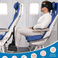 Travel Pillow Airplane Foot Hammock Set, Airplane Pillows with 3D Eye Mask for Sleeping, 360° Support Plane Head Strap, Long Flights Essentials, Stop Bobblehead and Travel Foot Rest Leg Relief