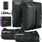 TPU Vacuum Bag for Travel, 70D Nylon Reusable Compression Bag with IP67 Waterproof Zipper, Compression Packing Cubes for Clothing(Gray-2 PCS + PUMP)