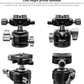 Leofoto Professional Camera Tripod, 46" Compact Carbon Fiber Tripod for DSLR Video Camcorder, 4 Leg Sections, 360° Ball Head, Max Load 8KG/18Lb (LS-254CX+LH-30)