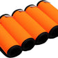 Neoprene Luggage Handle Wrap 5pcs Pack Neon Luggage Tags/Identifiers Bright Luggage Markers Airport Travel Accessories for Luggage/Suitcase Fluorescent Orange