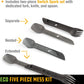 UCO Recycled ECO 5-Piece Camping Mess Kit with Bowl, Plate, Switch Spork Utensil Set