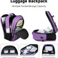 Lapsouno Travel Backpack, Travel Laptop Backpack, Multiple Pockets 15.6 Inch Carry on Backpack with USB Port, TSA Friendly Water Resistant College School Business Bag for Women, Purple - Roamly