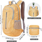ZOMAKE 25L Ultra Lightweight Packable Backpack, Foldable Hiking Backpacks Water Resistant Small Folding Daypack for Travel(Muddy Yellow)