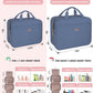 BALHLHG Toiletry Bag for Women with Hanging Hook, Medium Travel Makeup Organzier Bag, Water-resistant Cosmetic Travel Bag Toiletries Bag for Bathroom, Trip,Business, Greyblue
