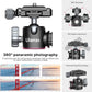 Portable Desktop Mini Tripod PICTRON MT-24 Compact Camera Tripod Aluminum Alloy with 360° Ball Head,1/4 inches Quick Release Plate for DSLR Camera Video Camcorder, Load up to 11lbs/5kg