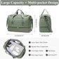 Large Travel Duffle Bag,Carry on Overnight Weekend Bag with Shoes Compartment,Weekender Bags for Women for Travel Business Trips Sport Hospital,Olive Green