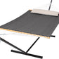 SUNCREAT Hammocks for Outside with Stand, Extra Large Double Hammocks 2 Person Heavy Duty, 450 lbs Capacity, Dark Gray