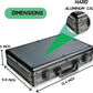 10 slots Aluminum watch case, Hard Deluxe watch storage organizer box with soft foam padding snug fit watches up to 55mm face