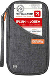 defway Passport Holder Travel Wallet - Family Passport Holder of 4, RFID Blocking Passport Wallet for Men Women, Travel Essentials for Flying, GREY