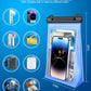 Large Waterproof Phone Pouch Floating, [Double Seals] IPX8 Waterproof Pouch for Beach Vacation Concert, Cell Phone Dry Bag for iPhone Samsung Google All Device Blue
