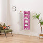 YOUDENOVA Hanging Closet Organizer, 5-Shelf Closet Hanging Storage Shelves, Light Pink