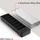HEIYING Pill Organizer with Aluminum Shell for One Week Capacity, Portable 7 Compartments Pill Box Container to Hold Vitamin, Medicine, Supplements