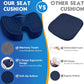 TushGuard Seat Cushion for Office Chair Memory Foam Non-Slip Cushion Back, Coccyx, Sciatica, Tailbone Pain Relief Butt Pillow for Office Chair, Car, Wheelchair, Blue, XX-Large