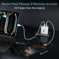 USB C Charger Block, 2-Pack 65W 6-Port USB C Wall Charger iPhone Charger Fast Charging PD Power Adapter+QC Wall Plug Multiport Type C Brick Chargers for iPhone 17 16 15 14 13 12 11 Pro Max XS,Samsung