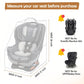 YOREPEK Padded Car Seat Backpack for Air Travel, Baby Travel Essentials for Flying, Car Seat Protector Bag for Baby Travel, Car Seat Bag for Airplane Travel (All Black)