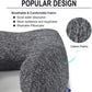 napfun Travel Pillow for Airplane, Premium Memory Foam Neck Pillow for Flight Headrest Sleep, Portable Plane Accessories, Deep Gray