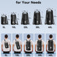 HEETA Waterproof Dry Bag with Front Zippered Pocket for Women Men, 5L/10L/20L/30L/40L Roll Top Lightweight Dry Storage Bag Backpack for Travel, Kayaking, Boating, Rafting, Camping, Hiking & Beach