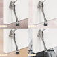 6 Inch Kick Down Door Stoppers for Bottom of Door, Heavy Duty Kickdown Door Stop, One Touch Kick Down Door Stoppers 1 Pack Satin Nickel