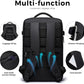 Travel Backpack for Men, 17.3 Inches Business Laptop Backpack Water-Resistant Carry on Airline Approved 18x14x8 Luggage Backpack with USB Charger Port