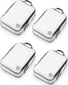 Large Compression Packing Cubes for Travel-Packing Cube Luggage Organizers 4 Piece Set for Checked Luggage-Ultralight, Expandable/Compression Bags by TRIPPED Travel Gear (White 4 Piece) - Roamly