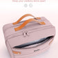 Women's Hanging Toiletry Bag, Waterproof Travel Cosmetic Organizer with Jewelry Storage, Large Capacity Makeup Case for Full-Size Skincare & Bathroom Essentials, Portable Cosmetic kit, Pink