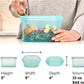 Zip Top Reusable Food Storage Bags | Large Dish [Gray] | Silicone Meal Prep Container | Microwave, Dishwasher and Freezer Safe | Made in the USA