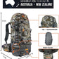 SPIKA Hunting Backpacks for Men, Meat Hauler Frame Pack with Rifle Holder, 40L/80L Extendable + Capacity for Bow Rifle Gun