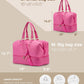Weekender Bags for Women, Large Travel Duffel Bag with Shoes Compartment, Carry On Overnight Tote Bags with Toiletry Bags, Hospital Bags for Labor and Delivery - Roamly
