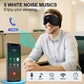 Sleep Headphones, Sleep Mask Bluetooth Wireless Music Eye Mask, Sleeping Mask for Side Sleepers Sleep Mask with 3D Bluetooth Headphones Ultra-Thin Stereo Speakers Perfect for Sleeping (Black)