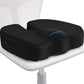 TushGuard Seat Cushion for Office Chair Memory Foam Non-Slip Cushion Back, Coccyx, Sciatica, Tailbone Pain Relief Butt Pillow for Office Chair, Car, Wheelchair, Black, X-Large
