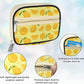 Serfeymi Weekly Travel Pill Organizer Pill Case for Purse with Removable 7 Day Pill Box, Fashionable Travel Medicine Organizer Pill Container for Medicine, Vitamin, Supplement - Yellow 01