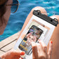 Large Waterproof Phone Pouch - [Oversized] [Floating] Waterproof Pouch for iPhone Galaxy Google and More, IPX8 Waterproof Dry Bag for Beach Vacation Belongings Black