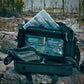 Lunkerhunt Fishing Tackle Sling Bag with Adjustable Strap - Water-Resistant TPE Fabric