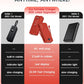 Portable Power Bank, 20000mAh 22.5W USB C Fast Charging Power Bank with Built-in Cable & Wall Plug, External Battery Pack with LED Display, Travel Essential Phone Charger for iPhone, iPad, Samsung Red