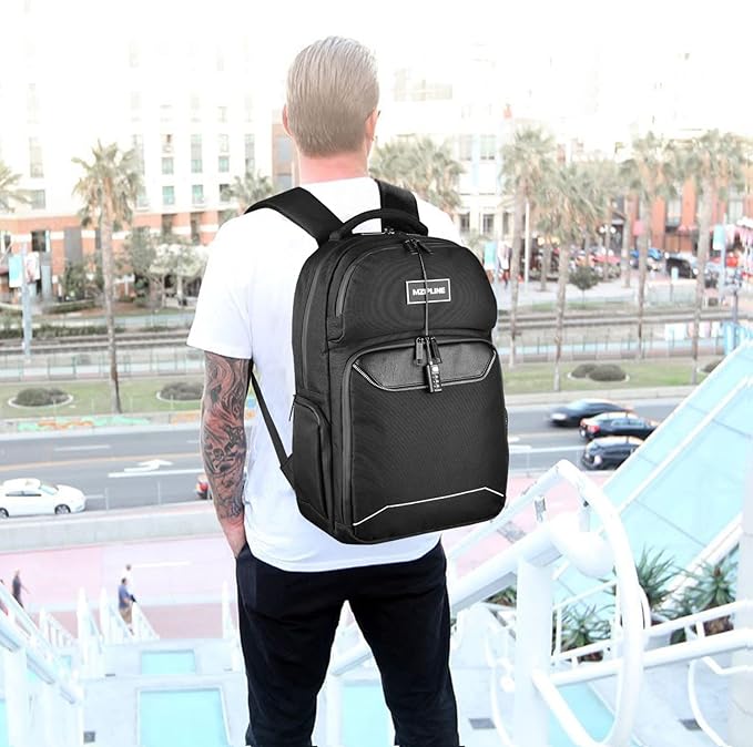 Travel Backpack Bag Anti-Theft Business Laptop Backpack with Lock,Large Daypack Travel bags for College Men & Women (Black)