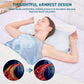 Cervical Neck Pillow - Memory Foam Pillow for Pain Relief Sleeping, Ergonomic Neck Support Contour Pillows for Side Back Stomach Sleepers,Orthopedic Breathable Pillowcase (Blue White)
