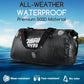 Waterproof Duffel Bag - Motorcycle Dry Bag Tail Bag with Large Storage Space, Waterproof Luggage Duffle Bags with Outer Mesh Zipper Pocket for Camping, Kayaking, Fishing & Traveling - Roamly