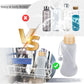 Collapsible Water Bottles 2 Pack,Leak Proof,Reuseable BPA Free Silicone Foldable Water Bottles,Durable Lightweight for Travel Gym Camping Hiking,Compact Size Portable Sports Water Bottle (Black&Grey)