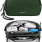 tomtoc Electronic Organizer Travel Case Performance, Water Resistant Dual Compartment Cable Organization Storage Bag for Charger, Cord, Phone, Hard Drive, Power Bank, Accessories Travel Essentials - Roamly